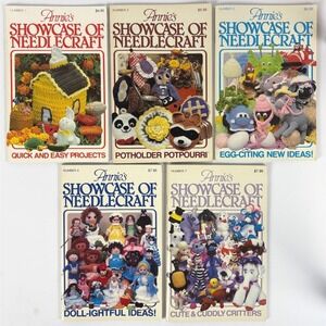 Annies Pattern Club Showcase Needlecraft Lot 5 Books Crochet‎ Knitting Pattern
